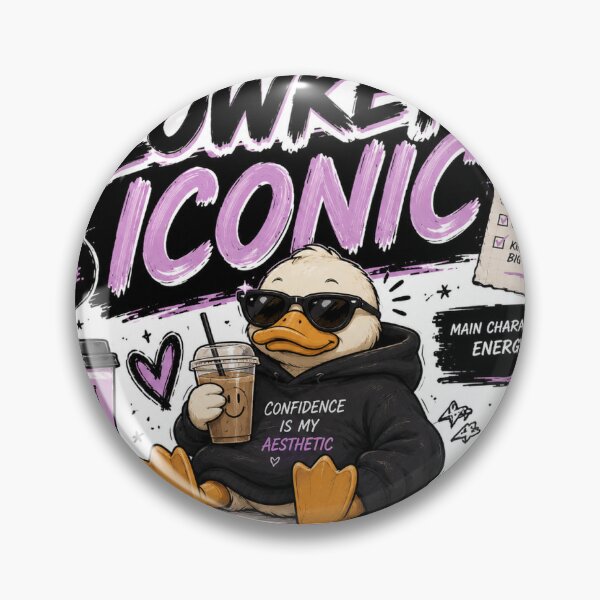 Item preview, Lowkey Iconic | Main Character Energy Gen Z Sticker designed and sold by Ananyamalik12.
