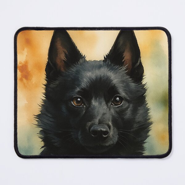 Item preview, Schipperke Watercolor Dog Art designed and sold by MaverlyShop.