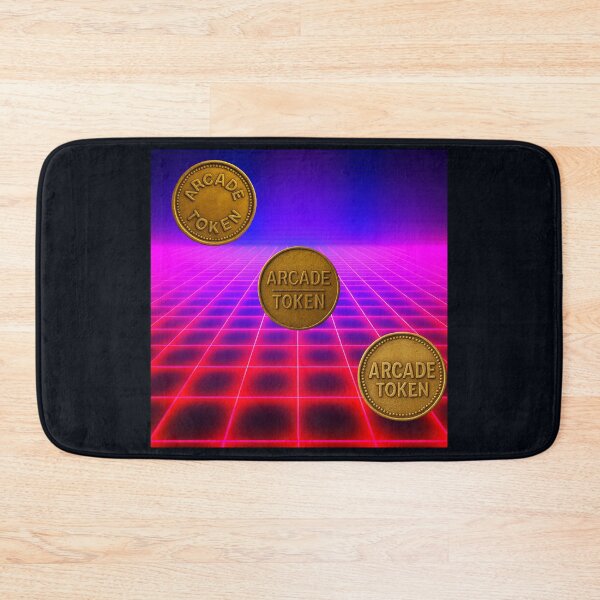 Item preview, ❇️ INSERT COIN TO CONTINUE COLLECTION ❇️ - Arcade Token – Neon Grid Edition v9 designed and sold by WheelieGdArt.