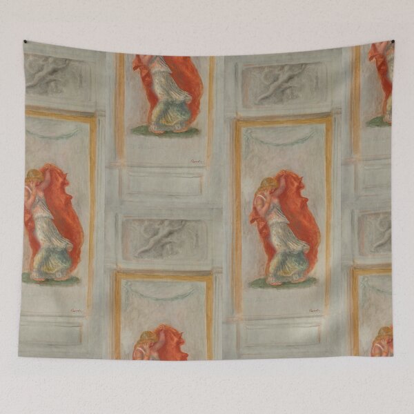 Item preview, Dancing Woman with Flowing Red Veil designed and sold by artofuniverse.
