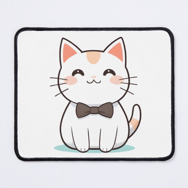 Item preview, Bowtie Cat — Dapper Kawaii Cat Sticker designed and sold by tommysworks.
