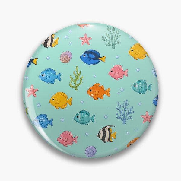 Item preview, Cute Sea Fish Pattern Tropical Ocean Coral Reef designed and sold by Seculinator.
