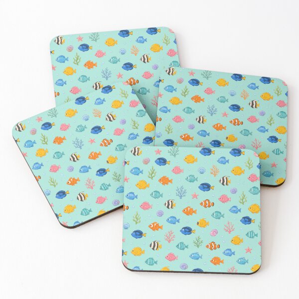 Item preview, Cute Sea Fish Pattern Tropical Ocean Coral Reef designed and sold by Seculinator.