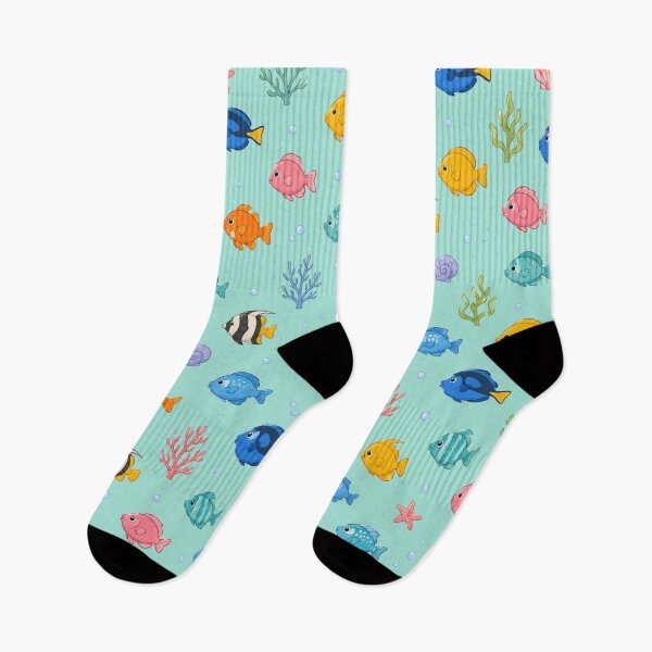 Item preview, Cute Sea Fish Pattern Tropical Ocean Coral Reef designed and sold by Seculinator.