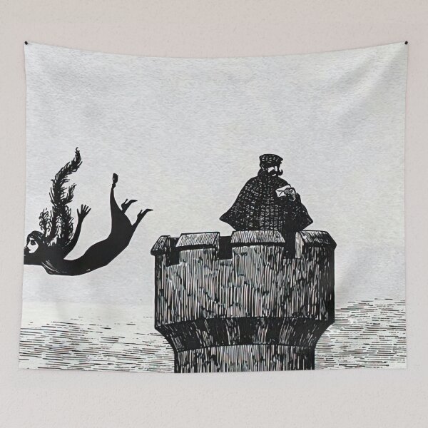 Item preview, - New Upload  - Edward Gorey - (81) - Whimsical Darkness – Gothic Illustration in the Style of Edward Gorey designed and sold by Romero Britto.