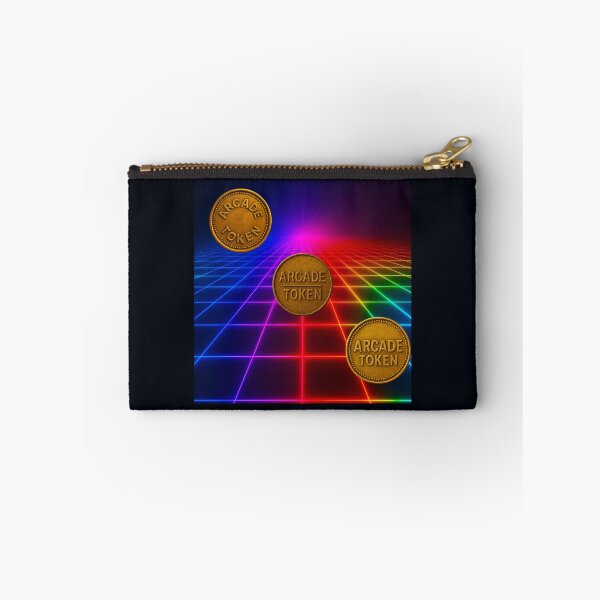 Item preview, ❇️ INSERT COIN TO CONTINUE COLLECTION ❇️ - Arcade Token – Neon Grid Edition v10 designed and sold by WheelieGdArt.