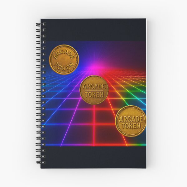 Item preview, ❇️ INSERT COIN TO CONTINUE COLLECTION ❇️ - Arcade Token – Neon Grid Edition v10 designed and sold by WheelieGdArt.