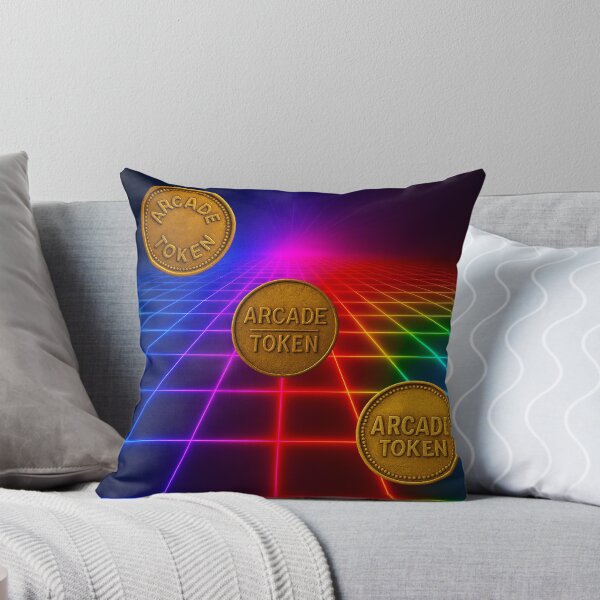 Item preview, ❇️ INSERT COIN TO CONTINUE COLLECTION ❇️ - Arcade Token – Neon Grid Edition v10 designed and sold by WheelieGdArt.