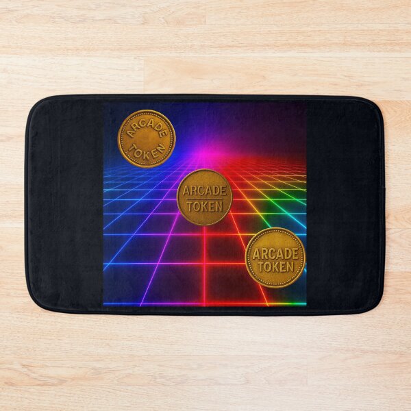 Item preview, ❇️ INSERT COIN TO CONTINUE COLLECTION ❇️ - Arcade Token – Neon Grid Edition v10 designed and sold by WheelieGdArt.