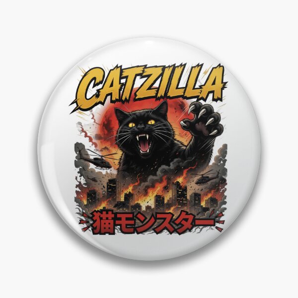Item preview, Catzilla Cat Monster Kaiju Rampage designed and sold by TshirtsOnline-.