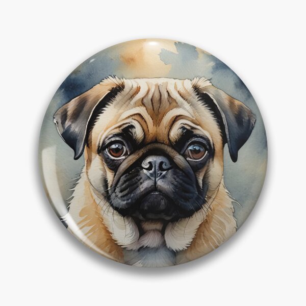 Item preview, Pug Watercolor Dog Art designed and sold by MaverlyShop.
