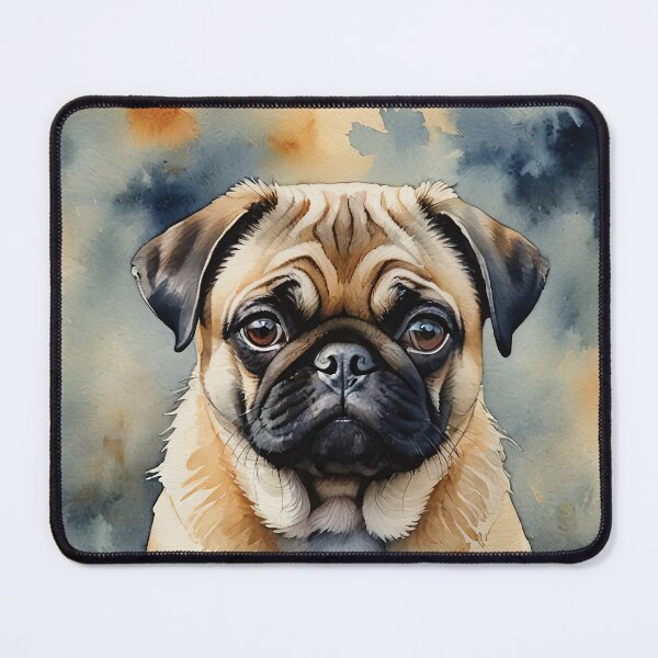 Item preview, Pug Watercolor Dog Art designed and sold by MaverlyShop.