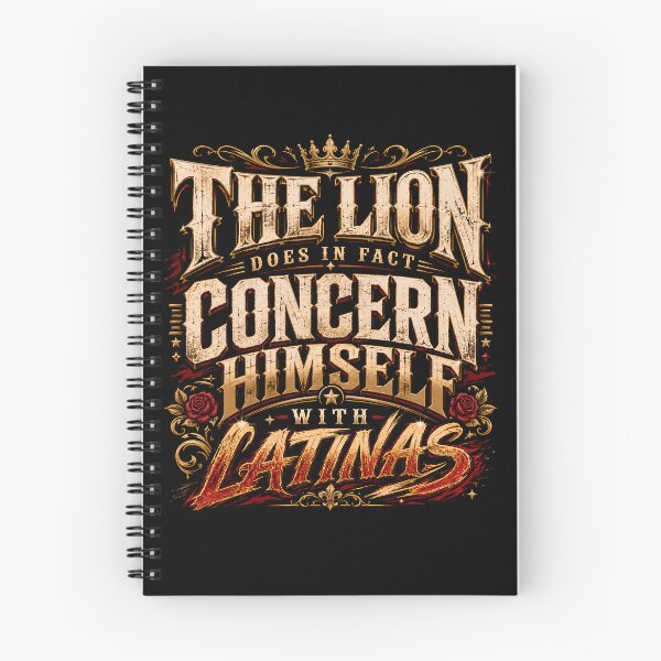 Item preview, The Lion Does in Fact Concern Himself with Latinas '"BACK side shirt"" , Funny Meme Tee, Latina Humor Gift for Her  designed and sold by THREE LITTLE BEANS.