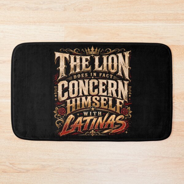 Item preview, The Lion Does in Fact Concern Himself with Latinas '"BACK side shirt"" , Funny Meme Tee, Latina Humor Gift for Her  designed and sold by THREE LITTLE BEANS.