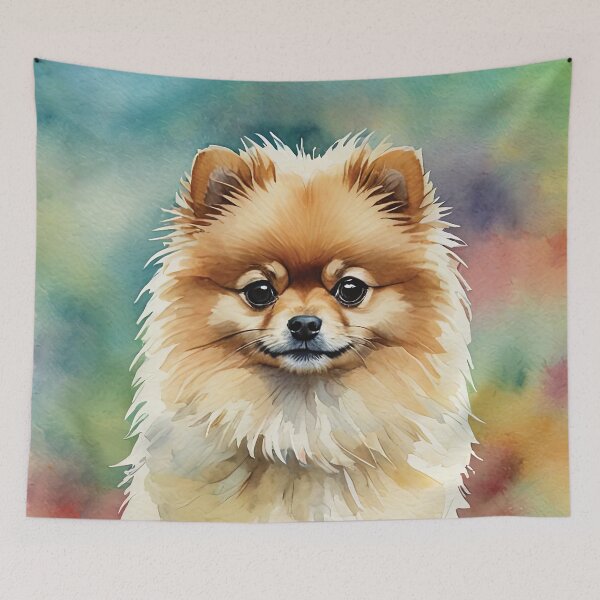 Item preview, Pomeranian Watercolor Dog Art designed and sold by MaverlyShop.