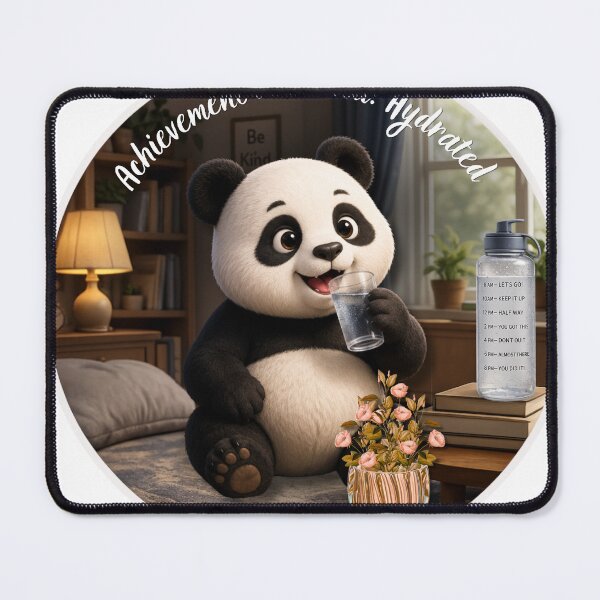 Item preview, Achievement Unlocked: Hydrated Panda designed and sold by EnginerdStudio.
