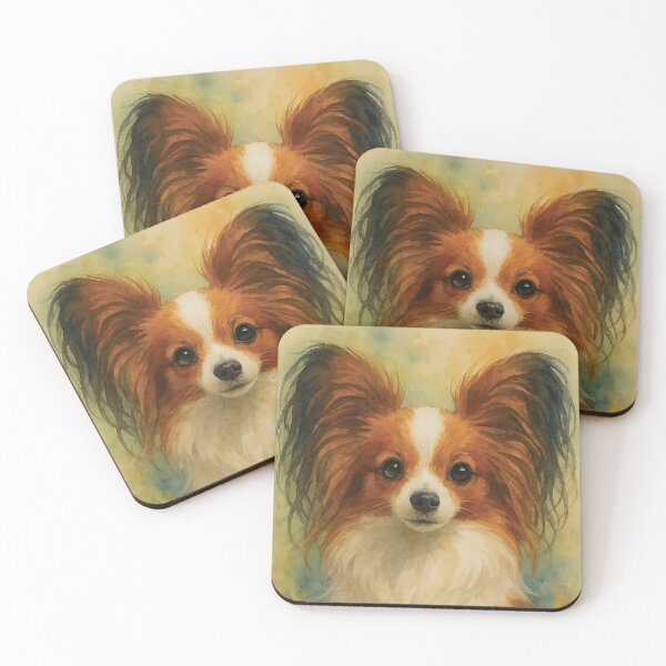 Item preview, Papillon Watercolor Dog Art designed and sold by MaverlyShop.