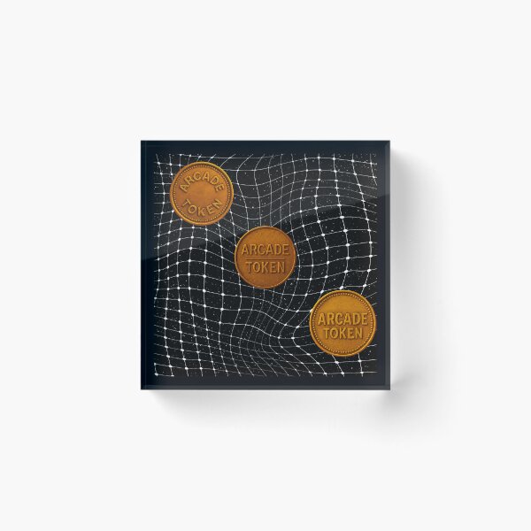 Item preview, ❇️ INSERT COIN TO CONTINUE COLLECTION ❇️ - Arcade Token – Neon Grid Edition v11 designed and sold by WheelieGdArt.