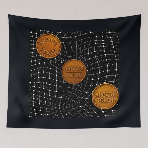 Item preview, ❇️ INSERT COIN TO CONTINUE COLLECTION ❇️ - Arcade Token – Neon Grid Edition v11 designed and sold by WheelieGdArt.