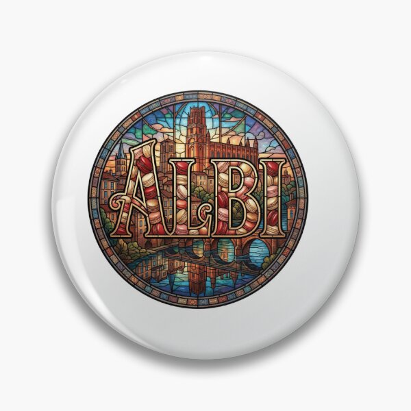 Item preview, Albi Cathedral Travel Typography Sticker designed and sold by Imaginarium of Chaos falcon88 .