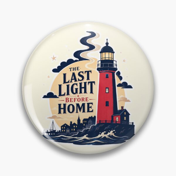 Item preview, The Last Light Before Home - Retro Lighthouse Vector designed and sold by KrzysztofART.
