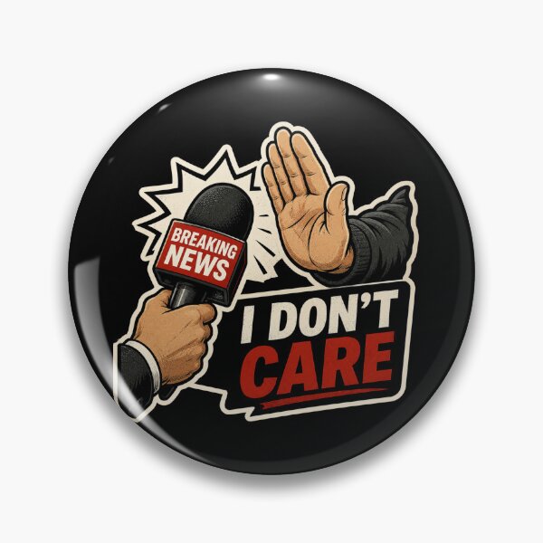 Item preview, Breaking News I Don't Care – Funny Sarcastic Reporter designed and sold by GibasVisuals.