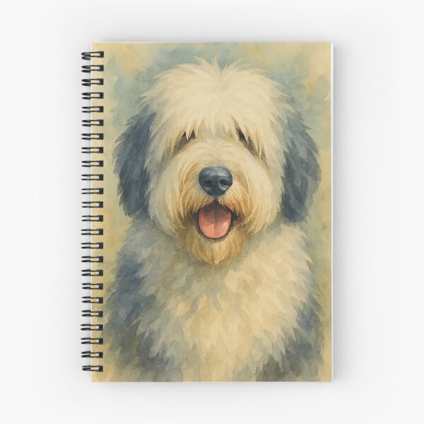 Item preview, Old English Sheepdog Watercolor Dog Art designed and sold by MaverlyShop.