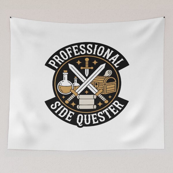 Item preview, Professional Side Quester Gamer Fantasy designed and sold by MooonTees.