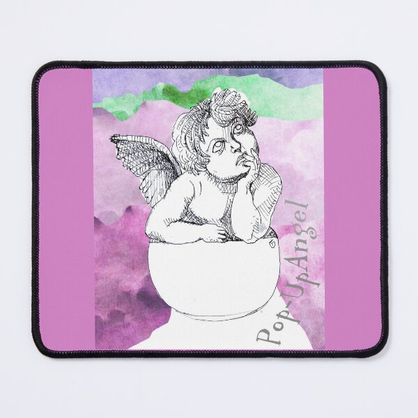 Item preview, Pop-Up Angel Among The Clouds (Original Ink Drawing by ACCI) designed and sold by VanyssaGraphics.