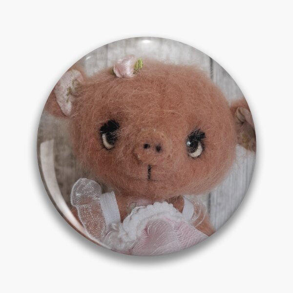 Item preview, 'Pollyanna Piglet' Handmade mohair bear from Teddy Bear Orphans UK designed and sold by Teddy Bear Orphans .