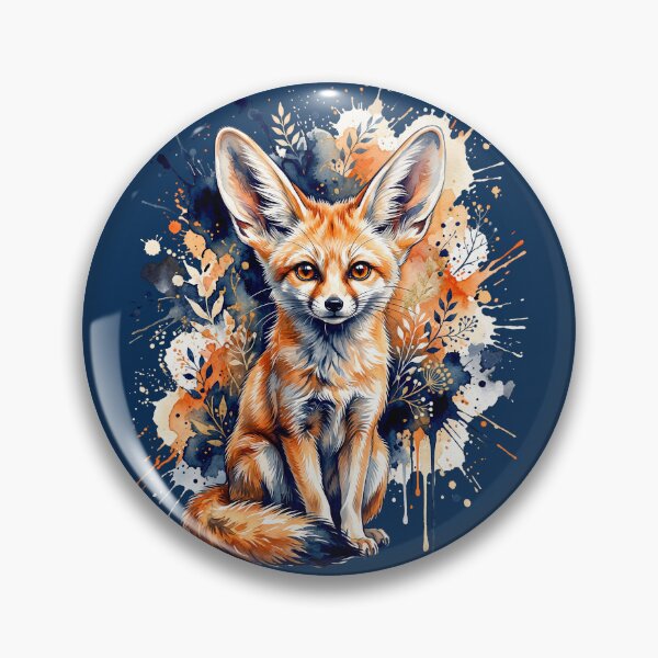 Item preview, Fennec Fox Watercolor Wildlife Art | Cute Desert Fox designed and sold by Biedroneczka.