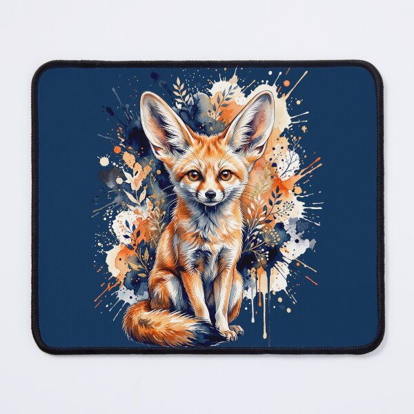 Item preview, Fennec Fox Watercolor Wildlife Art | Cute Desert Fox designed and sold by Biedroneczka.