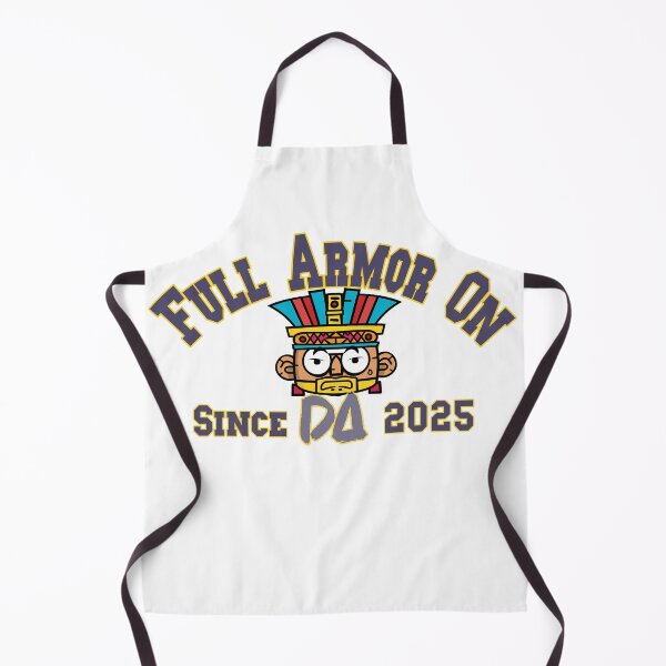 Item preview, "Full Armor On" Vintage Varsity Aztec Warrior Funny Retro Tribal Mascot Streetwear Graphic designed and sold by DesignArtist.ia.