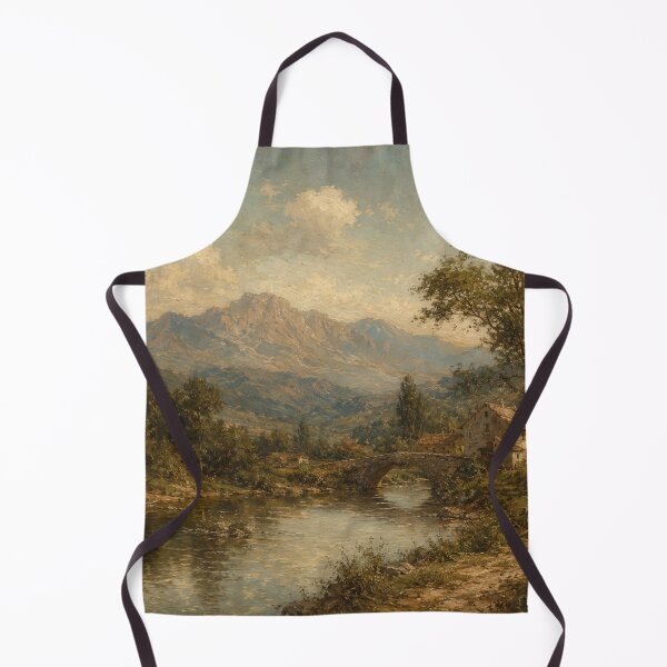 Item preview, Vintage Mountain River Landscape designed and sold by Girlsale.