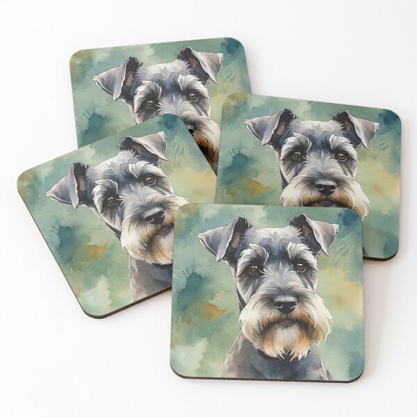 Item preview, Miniature Schnauzer Watercolor Dog Art designed and sold by MaverlyShop.