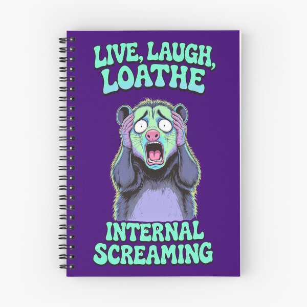 Item preview, Live Laugh Loathe Opossum Internal Screaming designed and sold by BooDesignStudio.