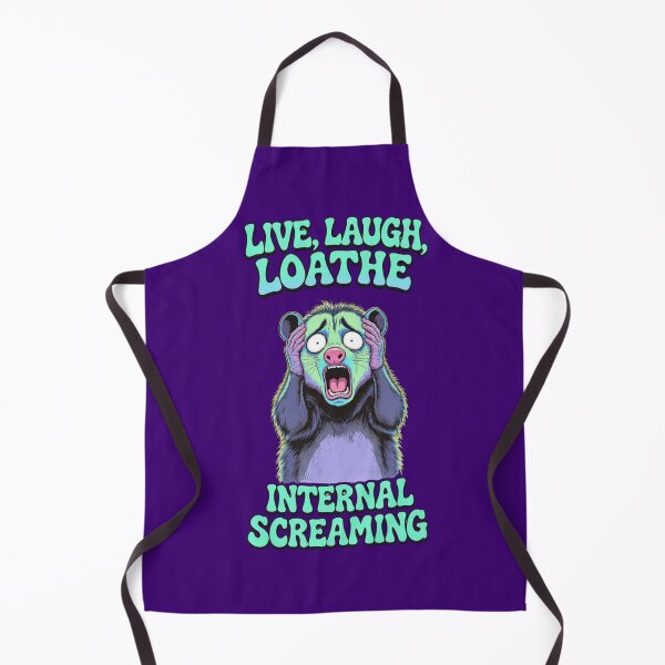 Item preview, Live Laugh Loathe Opossum Internal Screaming designed and sold by BooDesignStudio.