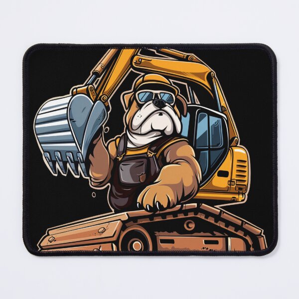 Item preview, Funny Excavator Operator Bulldog I Play With Bigger Toys Than You designed and sold by VectorForge.