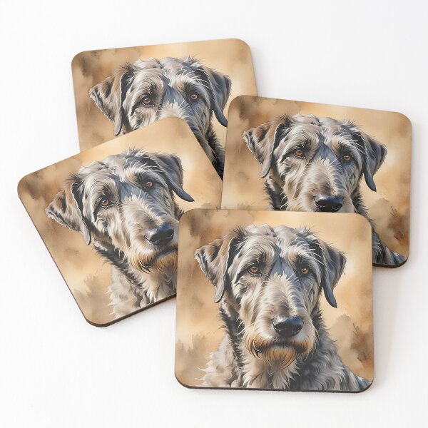 Item preview, Irish Wolfhound Watercolor Dog Art designed and sold by MaverlyShop.