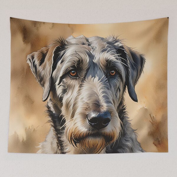 Item preview, Irish Wolfhound Watercolor Dog Art designed and sold by MaverlyShop.