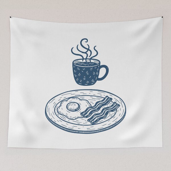 Item preview, Breakfast Funny Brunch Coffee Bacon Pancake Food designed and sold by LuminOrb.