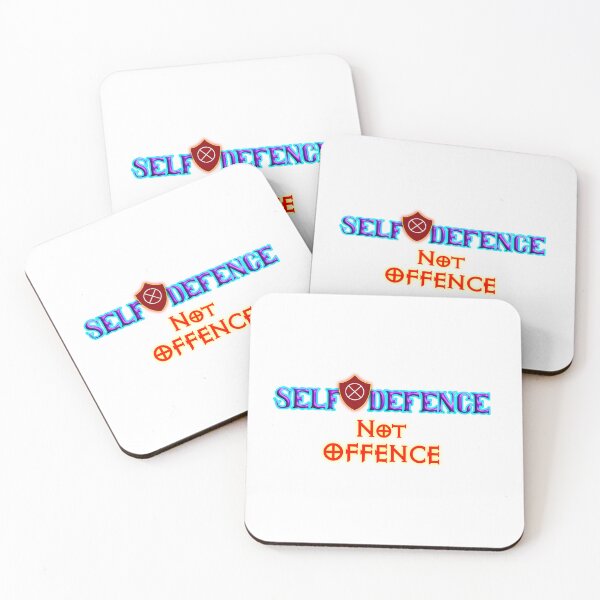 Item preview, Self Defence, Not Offence Motivational Typography Design designed and sold by T2T-ees.