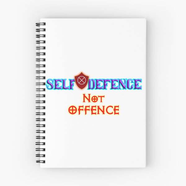 Item preview, Self Defence, Not Offence Motivational Typography Design designed and sold by T2T-ees.