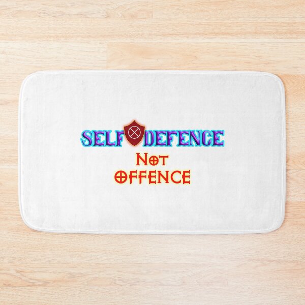 Item preview, Self Defence, Not Offence Motivational Typography Design designed and sold by T2T-ees.