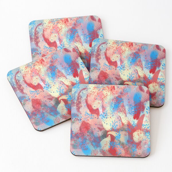 Item preview, Abstract Brushstrokes in Red, Blue, and Cream Yellow designed and sold by Jessielee72.