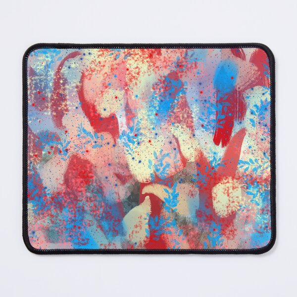 Item preview, Abstract Brushstrokes in Red, Blue, and Cream Yellow designed and sold by Jessielee72.