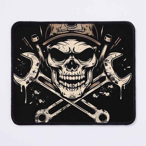 Item preview, Funny Mechanic Skull I'LL FIX YOUR CAR BUT I CAN'T FIX YOUR STUPID designed and sold by VectorForge.