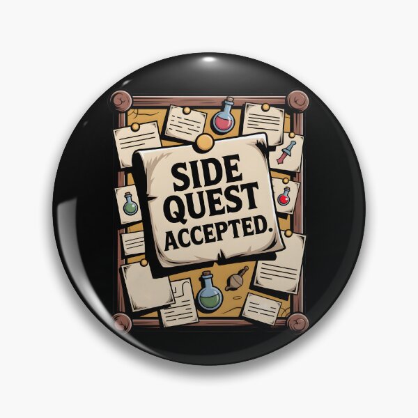 Artikelvorschau, Side Quest Accepted Gamer RPG entworfen und verkauft von MooonTees.