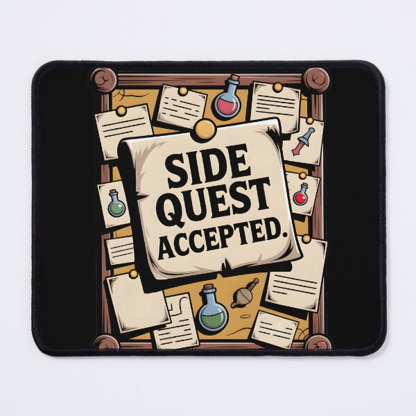 Item preview, Side Quest Accepted Gamer Fantasy designed and sold by MooonTees.