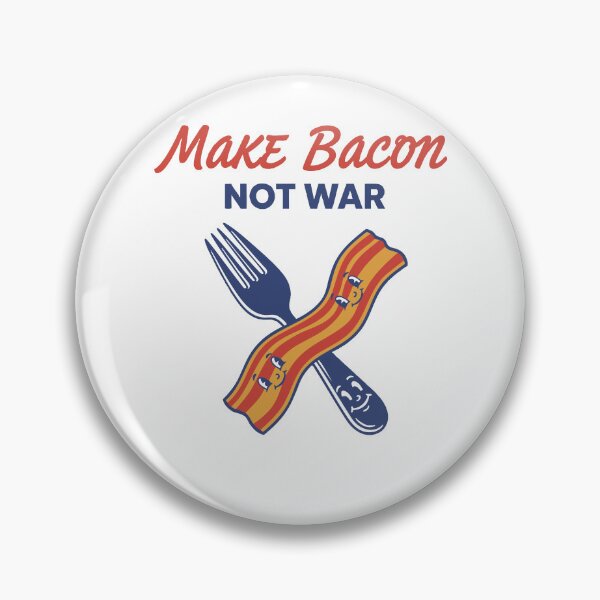 Item preview, Breakfast Bacon Make Bacon Not War Brunch Coffee designed and sold by LuminOrb.